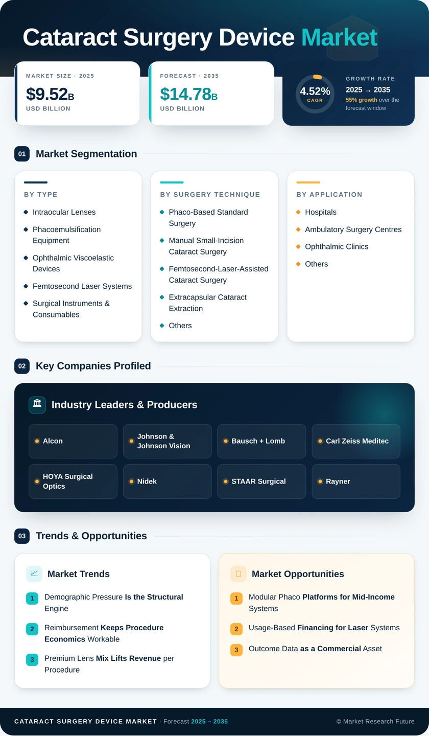 Cataract Surgery Devices Market Research Report- Forecast to 2035 Infographic