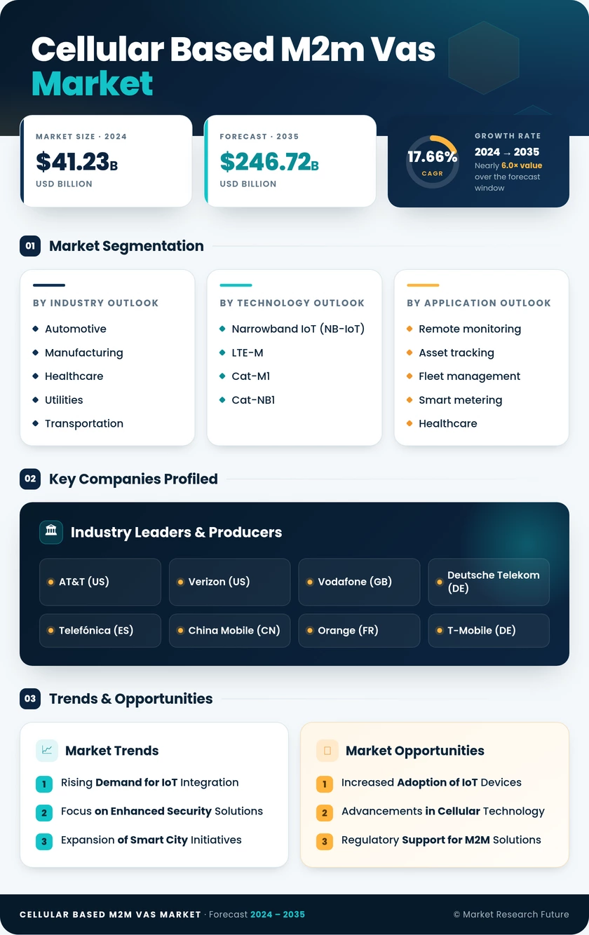 Cellular Based M2M VAS Market Research Report - Forecast Till 2035 Infographic