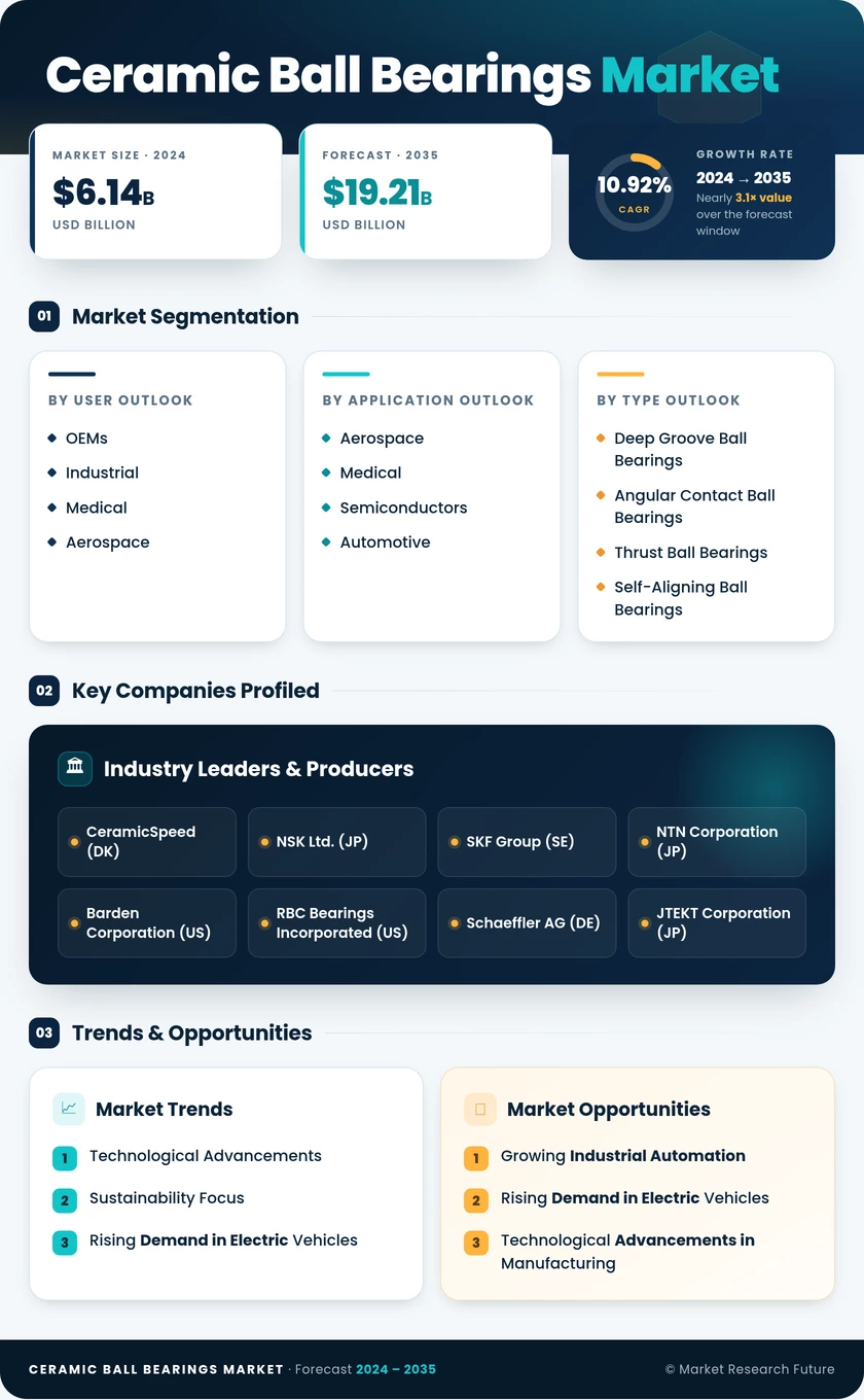 Ceramic Ball Bearings Market Research Report- Global Forecast till 2035 Infographic
