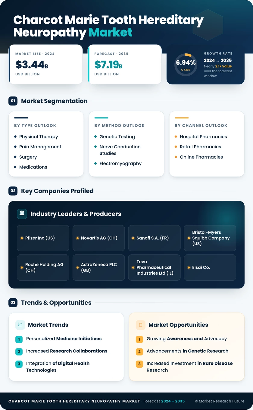 Charcot Marie Tooth Hereditary Neuropathy Market Research Report — Global Forecast till 2035 Infographic