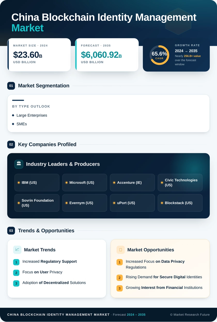China Blockchain Identity Management Market 
Research Report- Forecast to 2035 Infographic