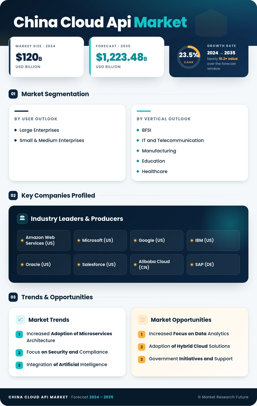 China Cloud API Market Research Report — Global Forecast till 2035 Infographic