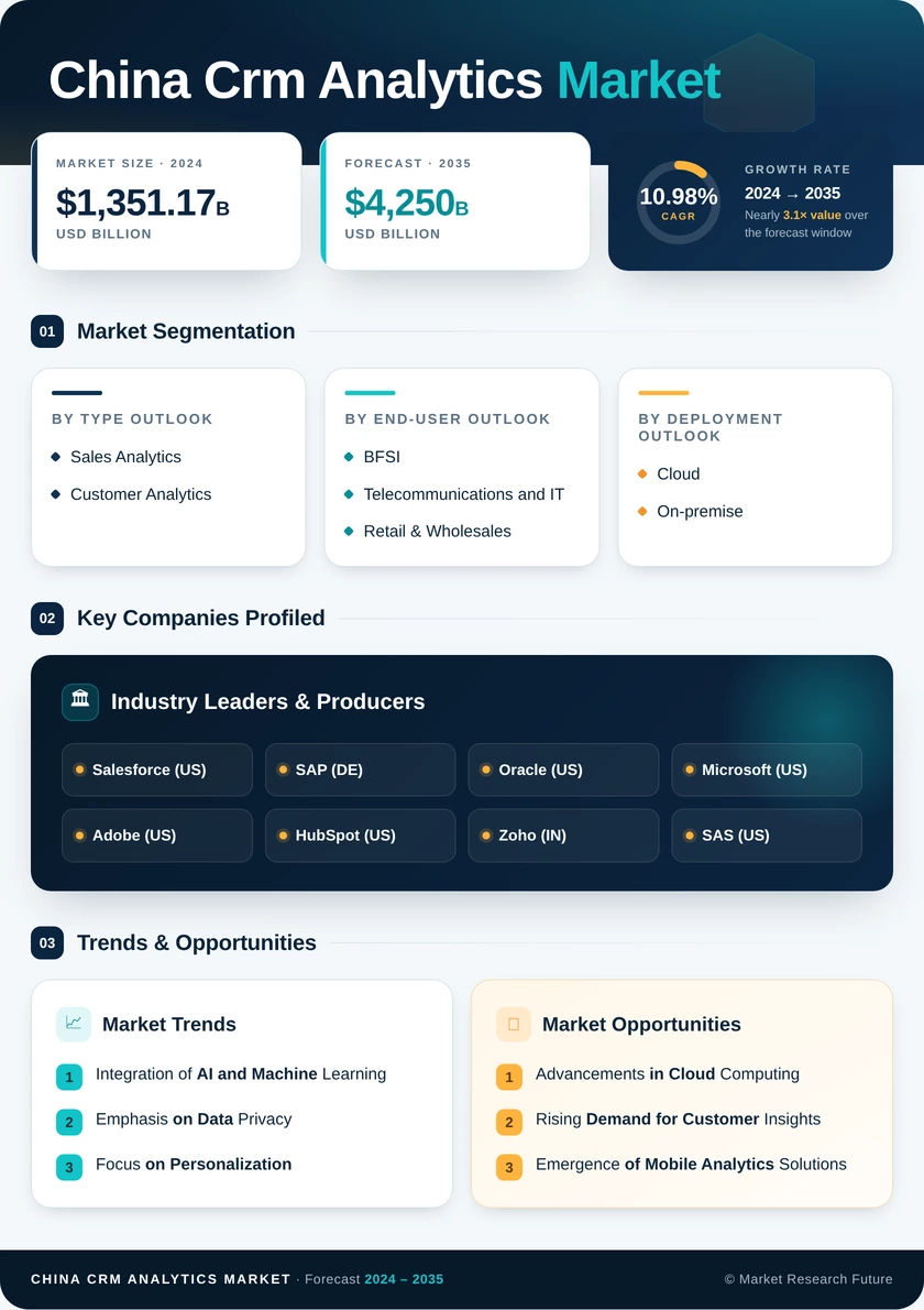 China Crm Analytics Market Research Report - Forecast to 2035 Infographic