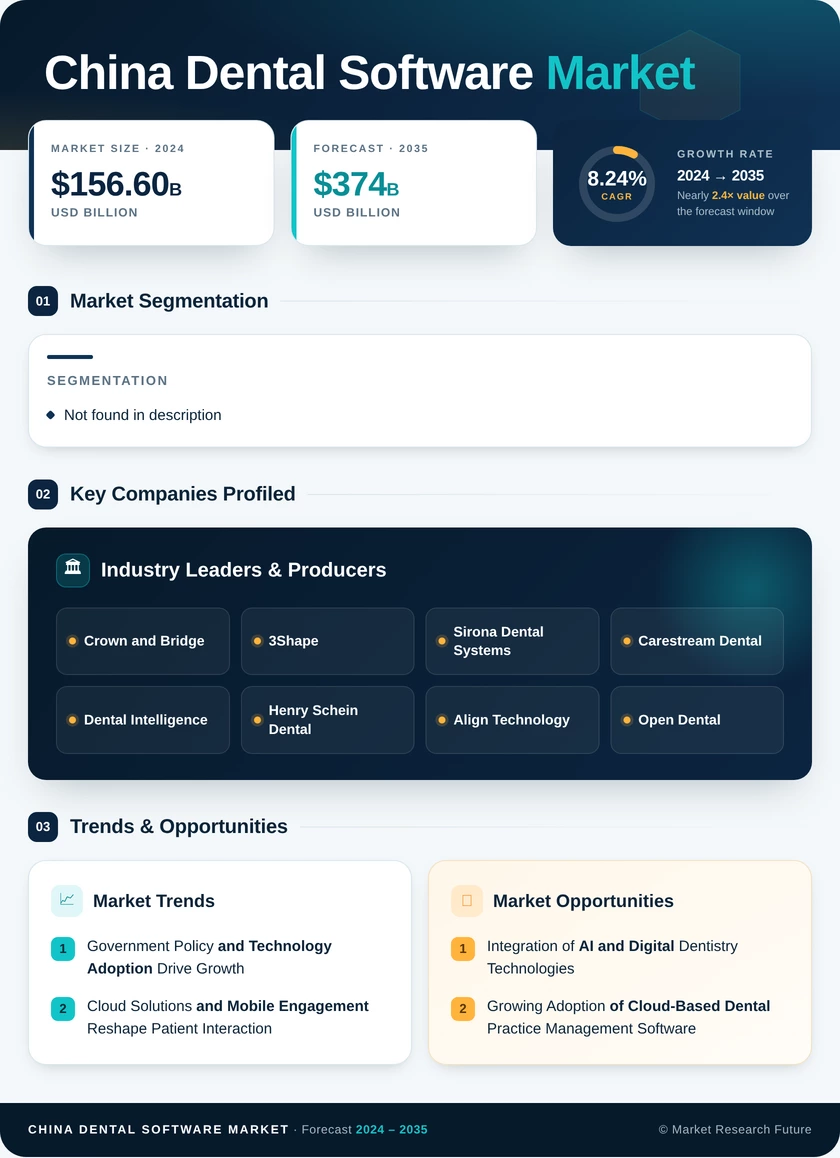 China Dental Software Market Infographic