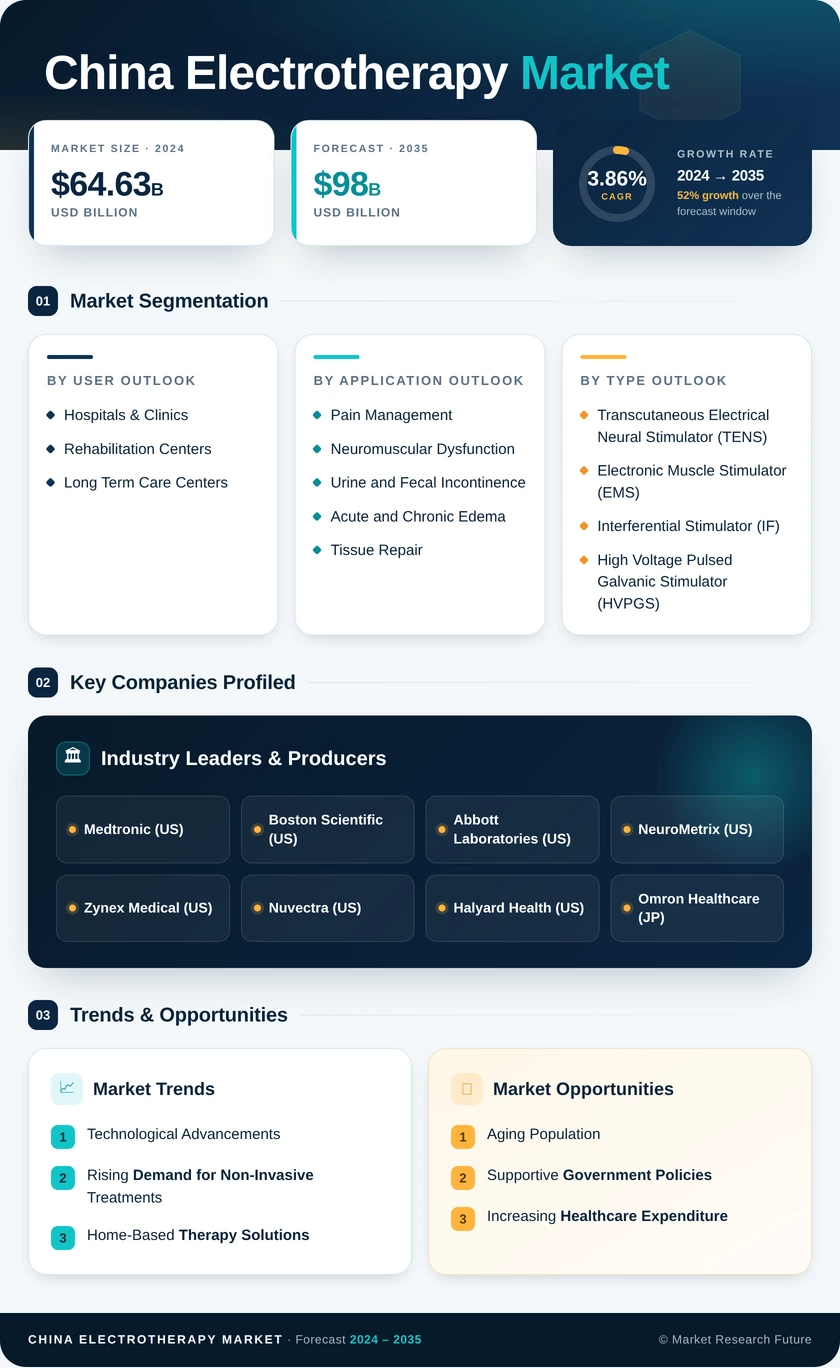 China Electrotherapy Market Research Report - Forecast to 2035 Infographic
