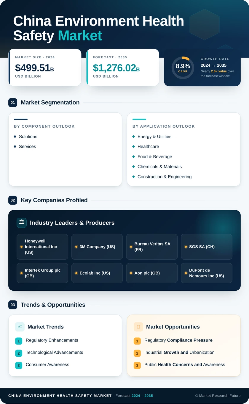 China Environment Health Safety Market Research Report - Forecast to 2035 Infographic