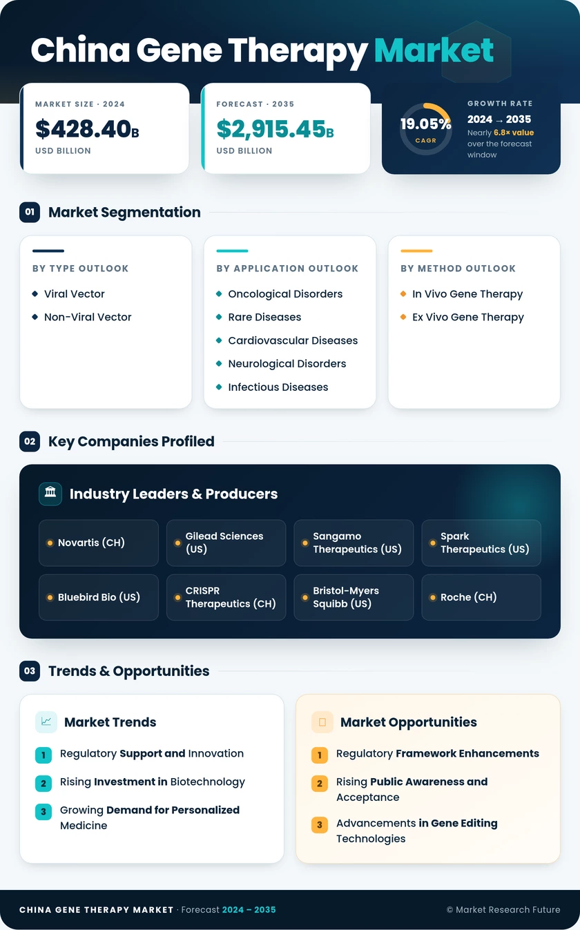 China Gene Therapy Market Research Report - Forecast to 2035 Infographic