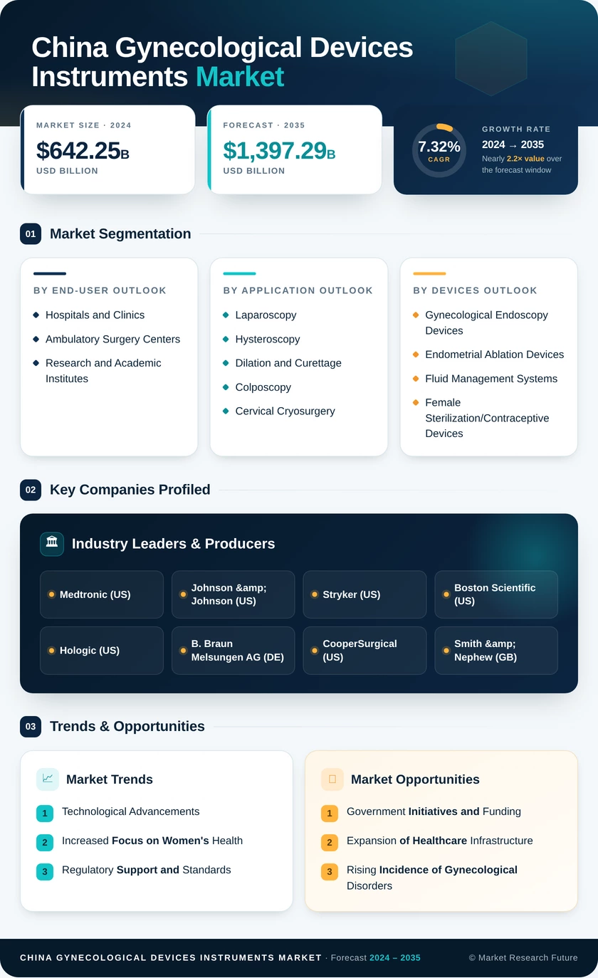 China Gynecological Devices Instruments Market Infographic
