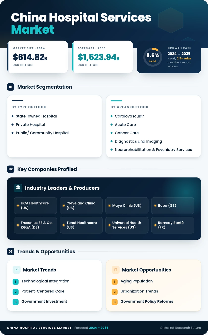 China Hospital Services Market Research Report — Global Forecast till 2035 Infographic
