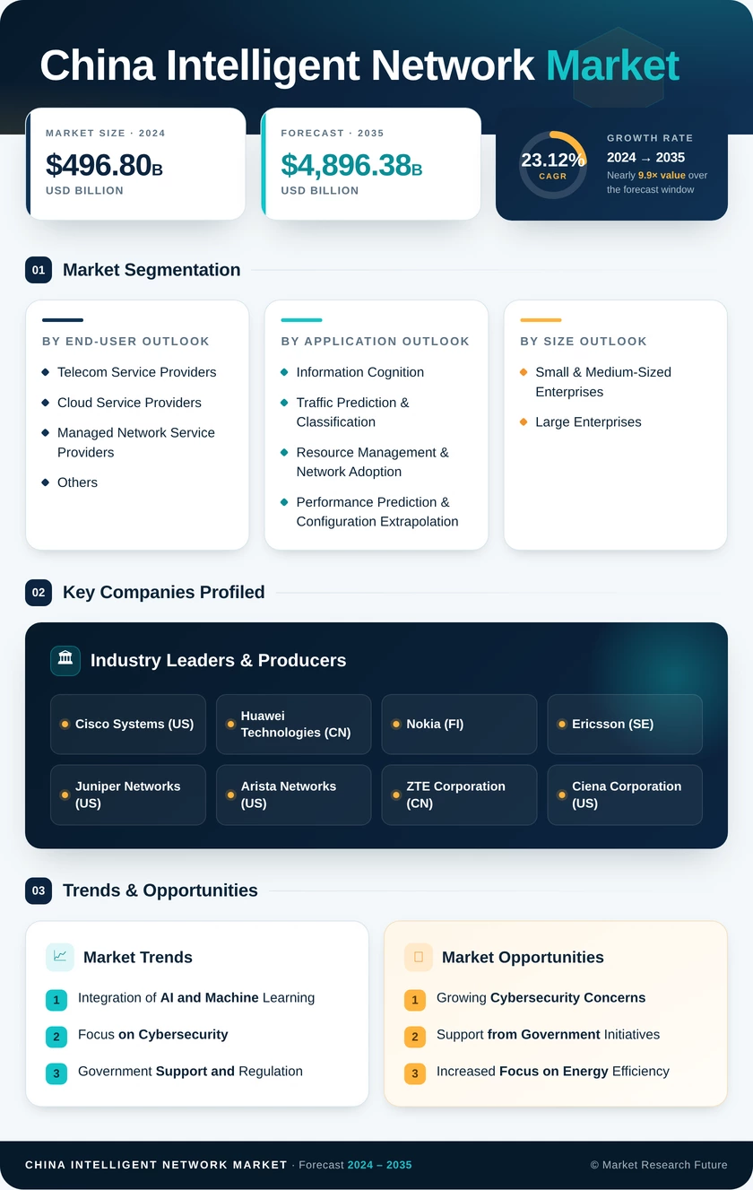 China Intelligent Network Market Research Report - Forecast to 2035 Infographic