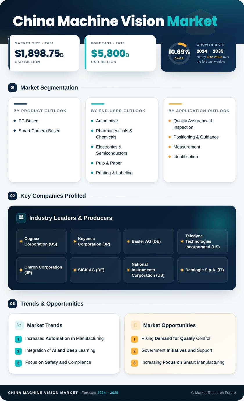 China Machine Vision Market Research Report-Forecast to 2035 Infographic