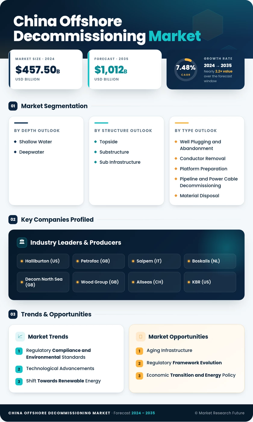 China Offshore Decommissioning Market Research Report-Forecast to 2035 Infographic