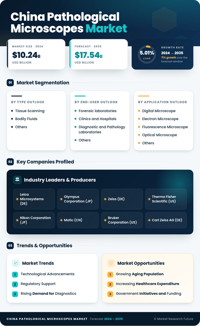 China Pathological Microscopes Market Research Report-Forecast to 2035 Infographic