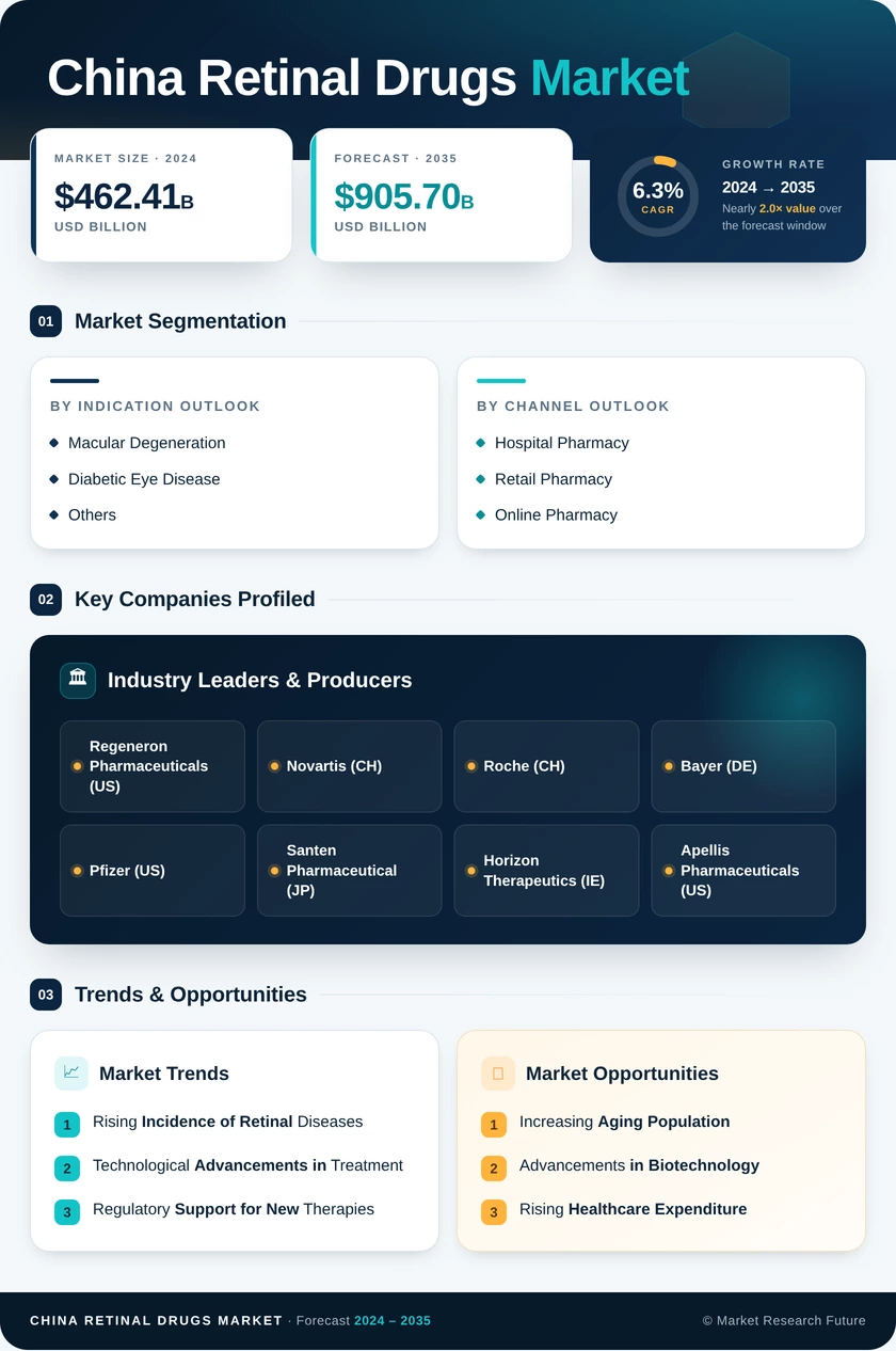 China Retinal Drugs Market Research Report - Forecast to 2035 Infographic