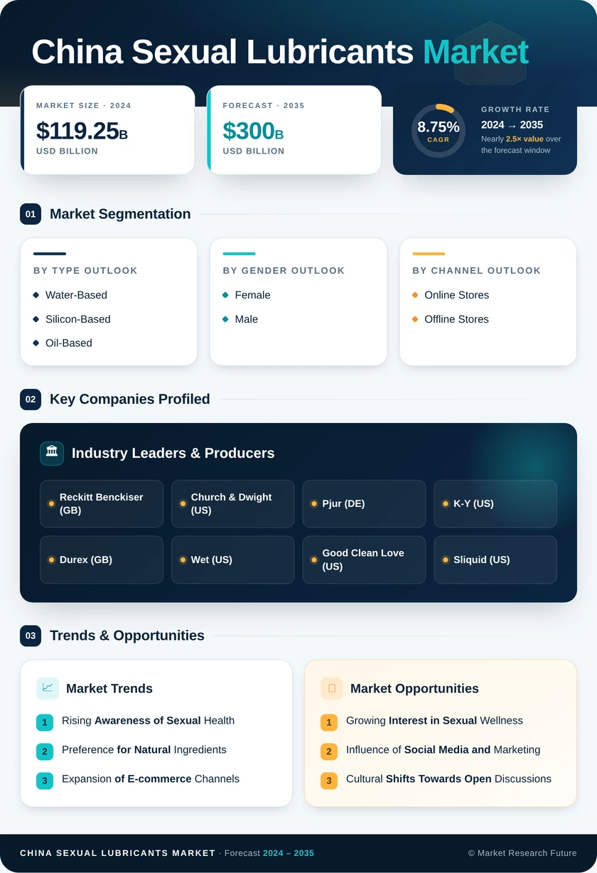 China Sexual Lubricants Market Research Report- Forecast to 2035 Infographic