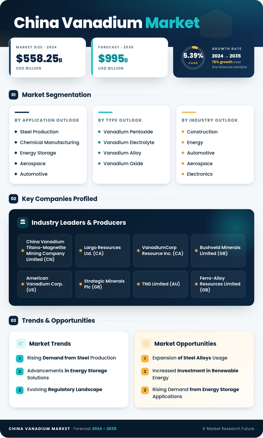China Vanadium Market Research Report - Forecast by 2035 Infographic