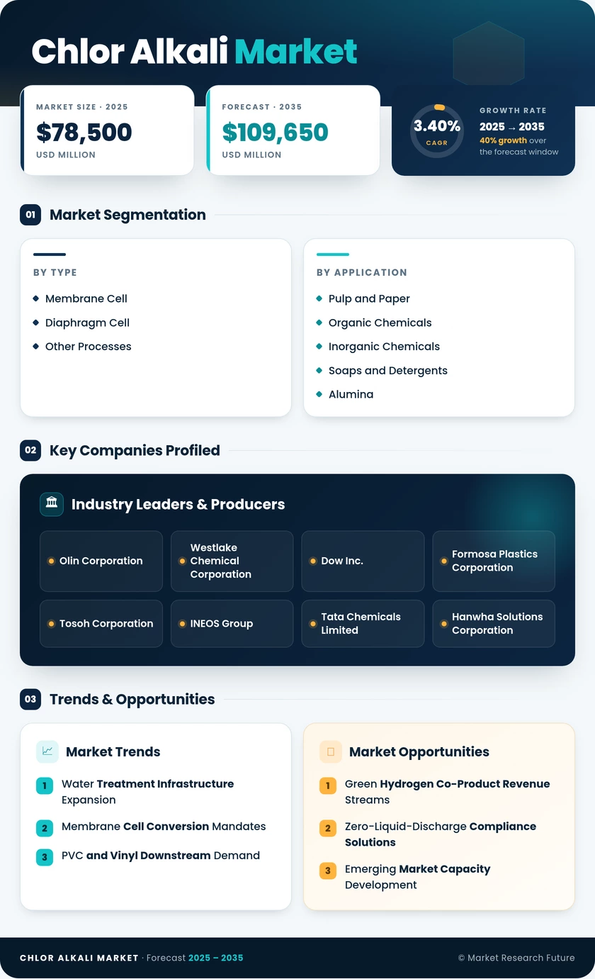Chlor-Alkali Market Research Report - Global Forecast Title 2035 Infographic