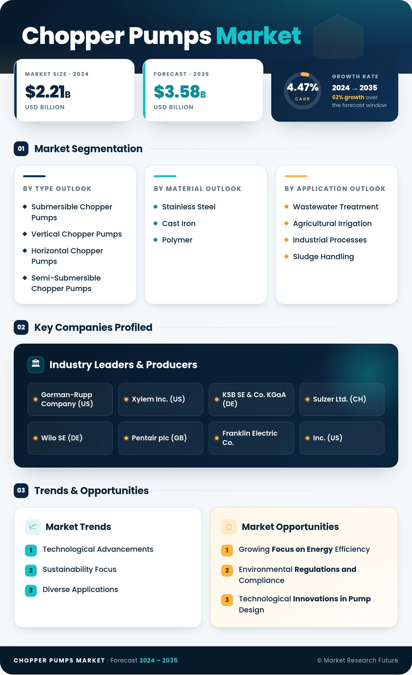 Chopper Pumps Market Research Report - Global Forecast till 2035 Infographic