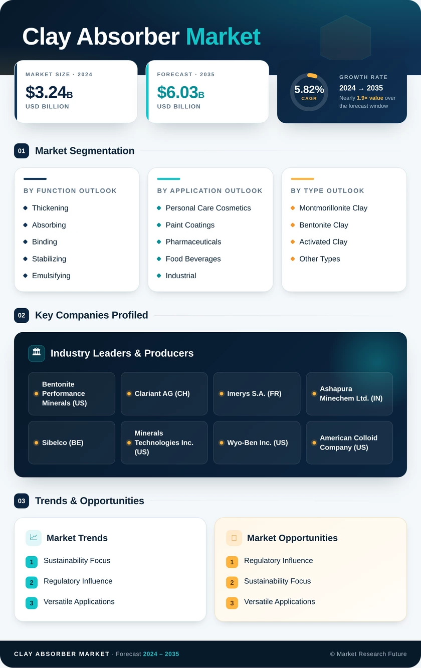 Clay Absorber Market Research Report- Global Forecast till 2035 Infographic