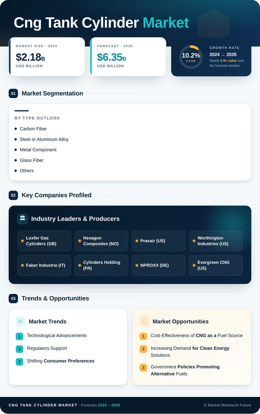 CNG Tank Cylinder Market Research Report —Global Forecast till 2035 Infographic