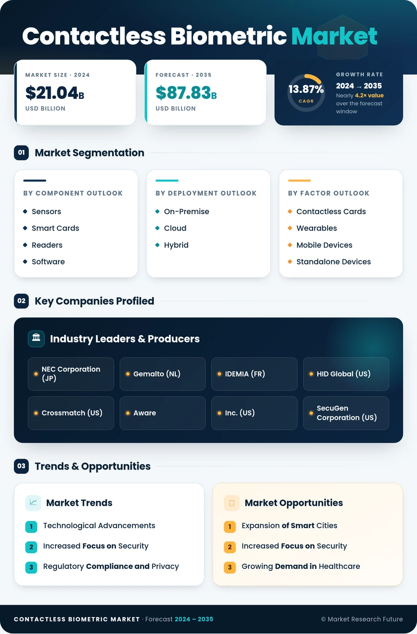 Contactless Biometric Market Research Report - Global Forecast to 2035 Infographic
