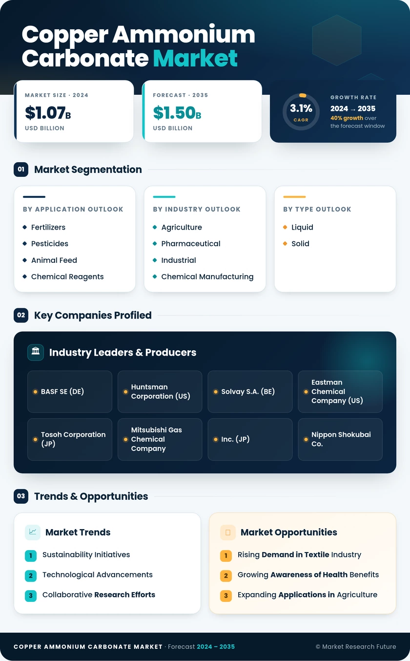 Copper Ammonium Carbonate Market Research Report- Global Forecast till 2035 Infographic