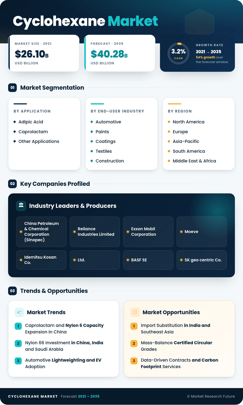 Cyclohexane Market Research Report - Global Forecast till 2035 Infographic