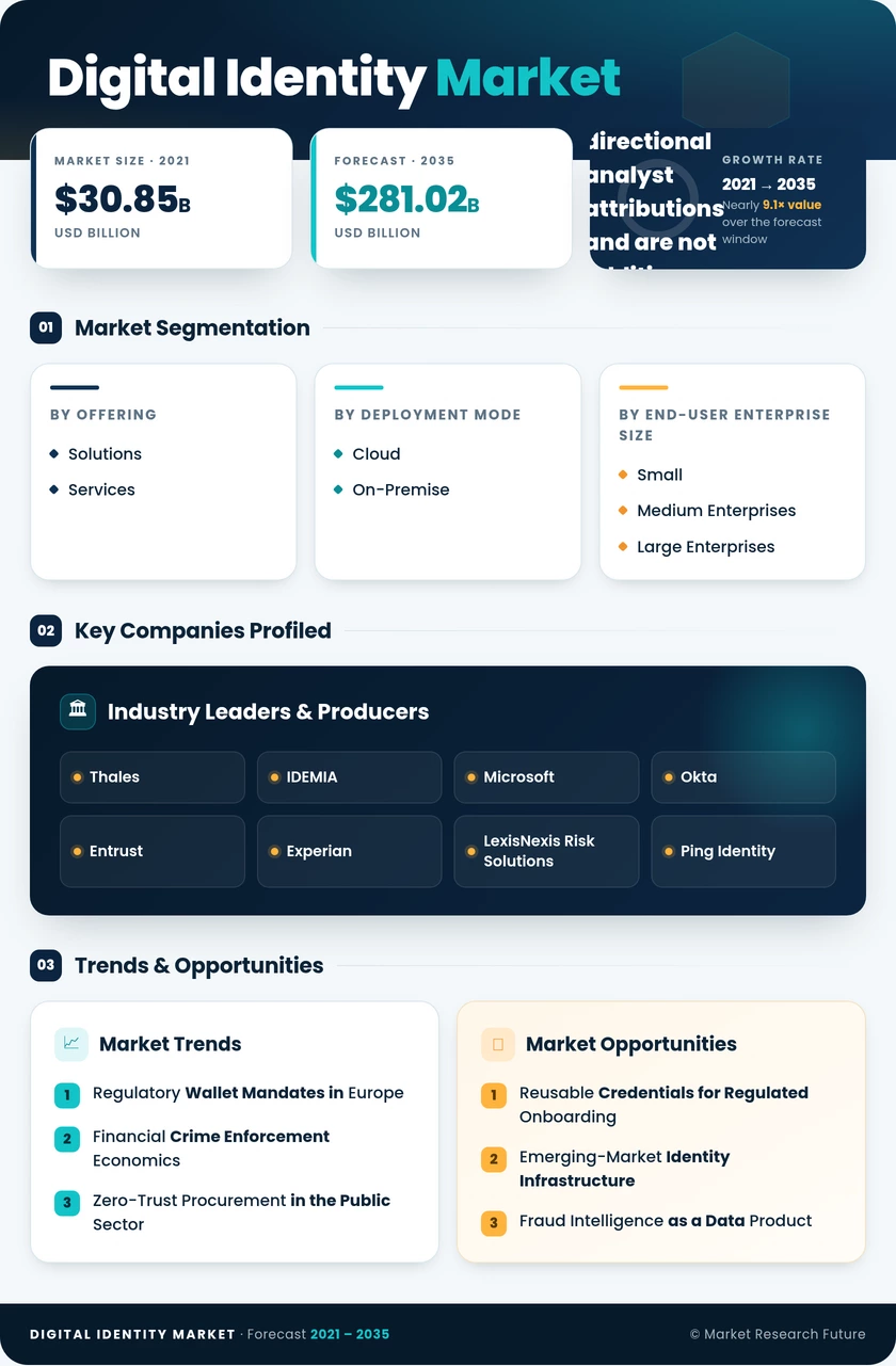Digital Identity Market Research Report - Forecast till 2035 Infographic