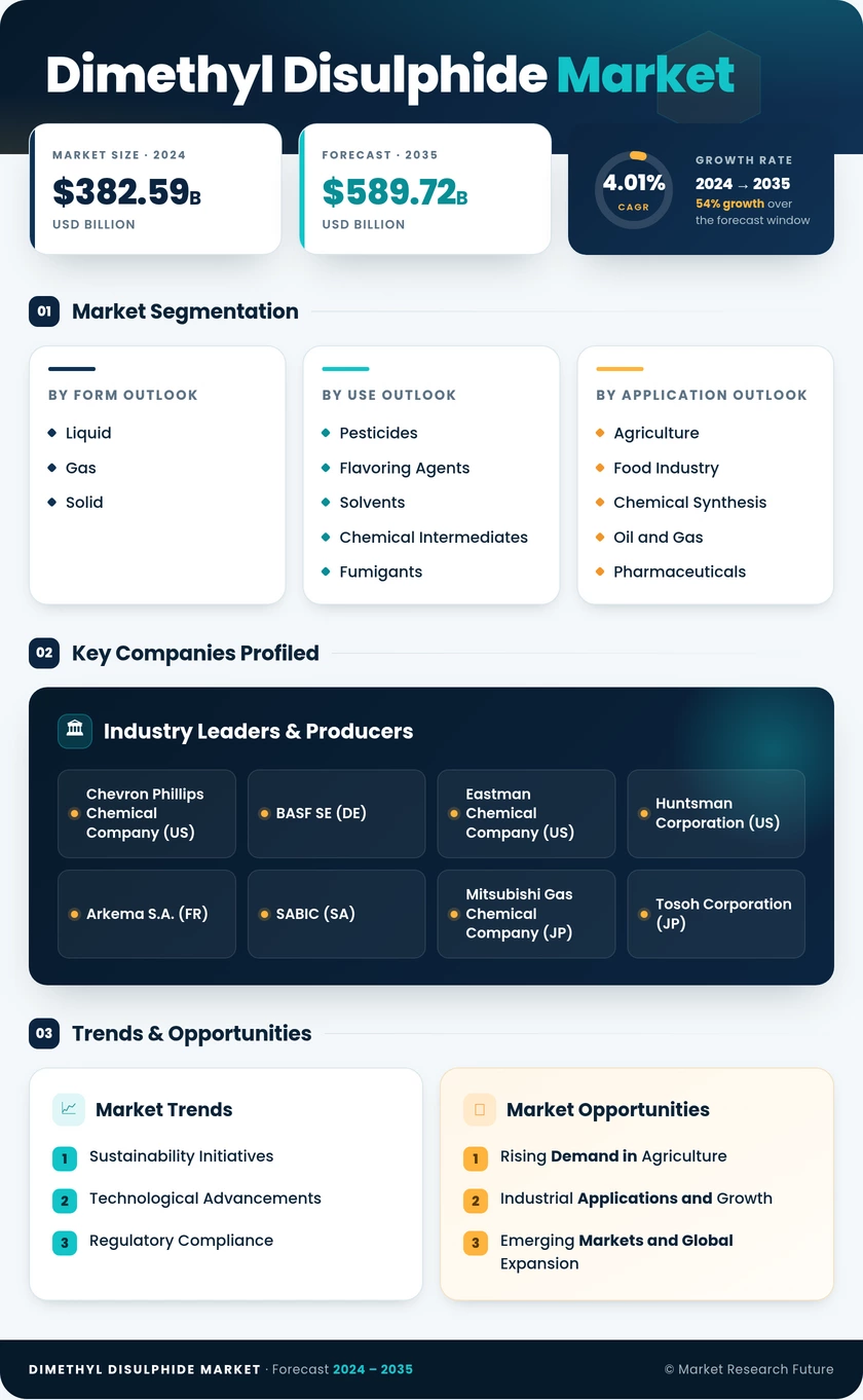 Dimethyl Disulphide Market Research Report – Global Forecast By 2035 Infographic