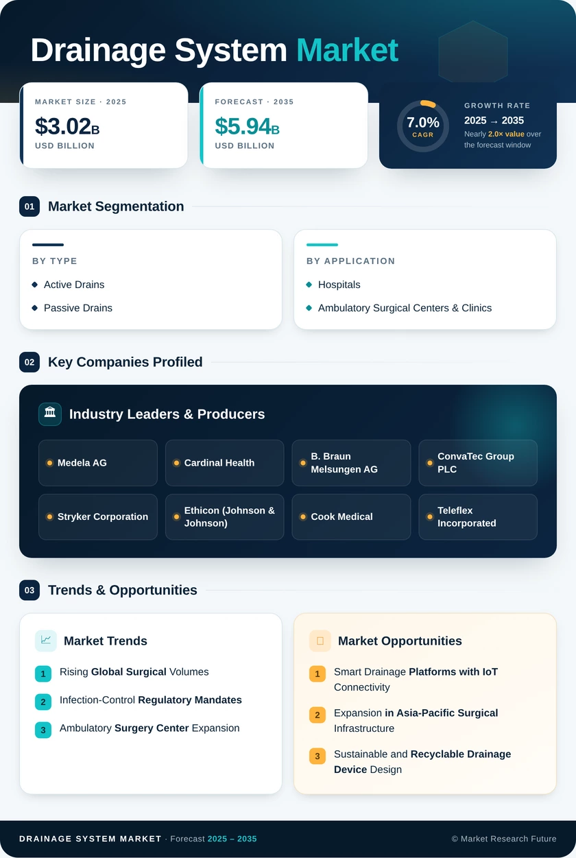Drainage System Market Research Report- Global Forecast till 2035 Infographic