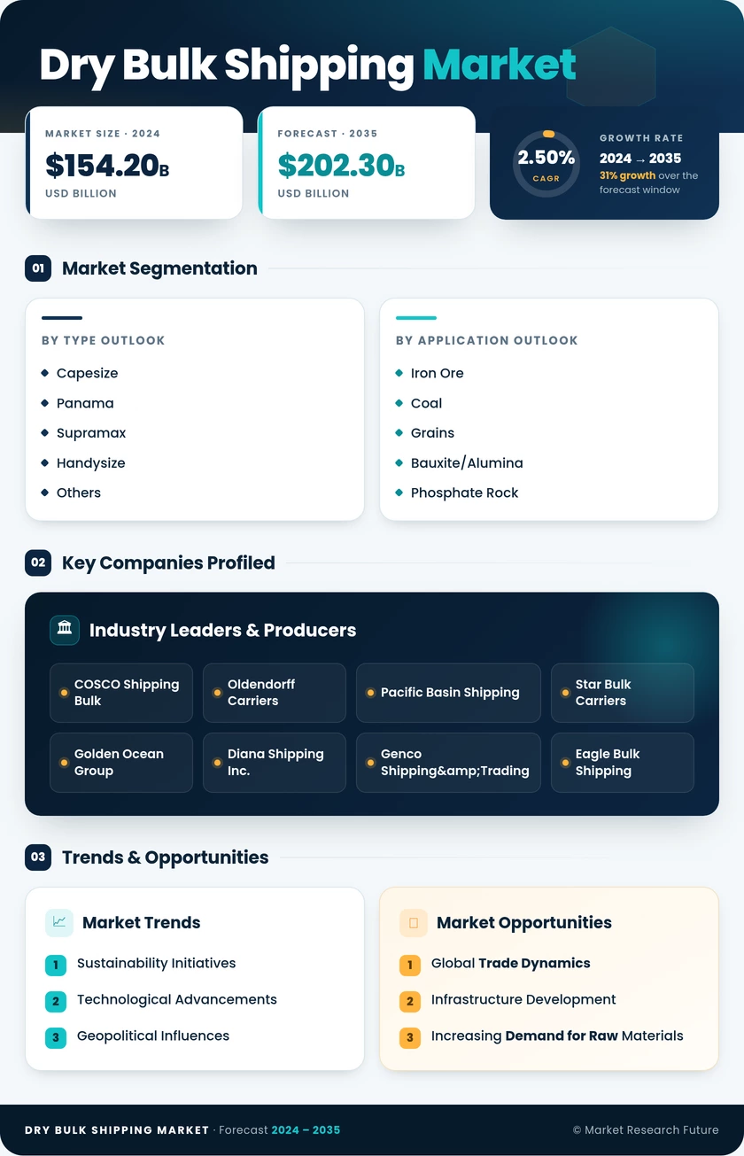 Dry Bulk Shipping Market Research Report- Global Forecast till 2035 Infographic