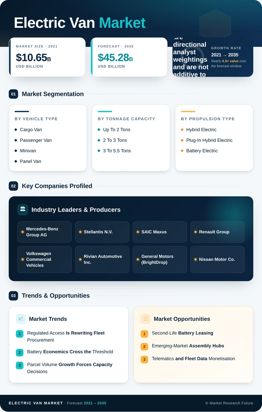 Electric Van Market Research Report—Global Forecast till 2035 Infographic
