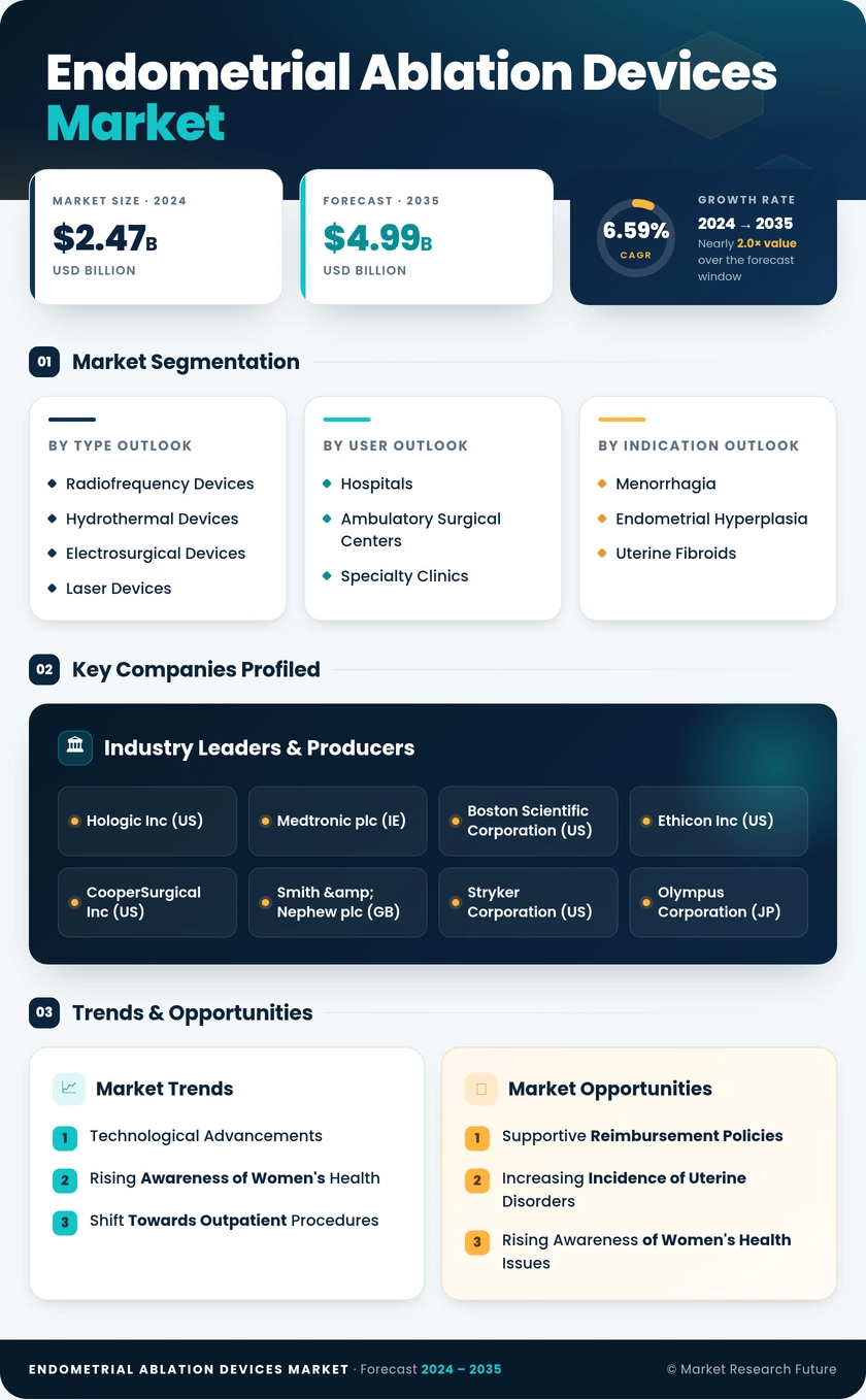 Endometrial Ablation Devices Market Research Report — Global Forecast till 2035 Infographic