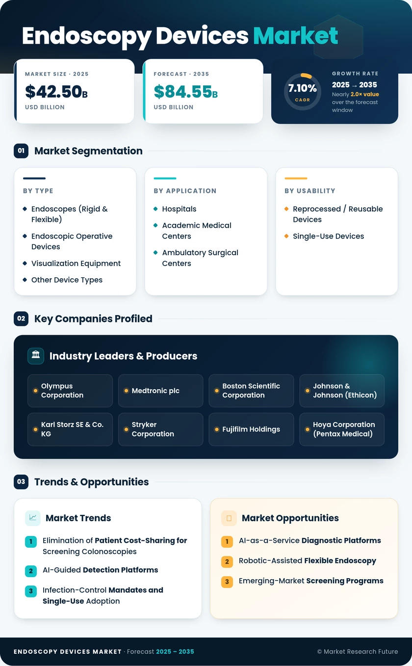 Endoscopy Devices Market Research Report - Forecast till 2035 Infographic