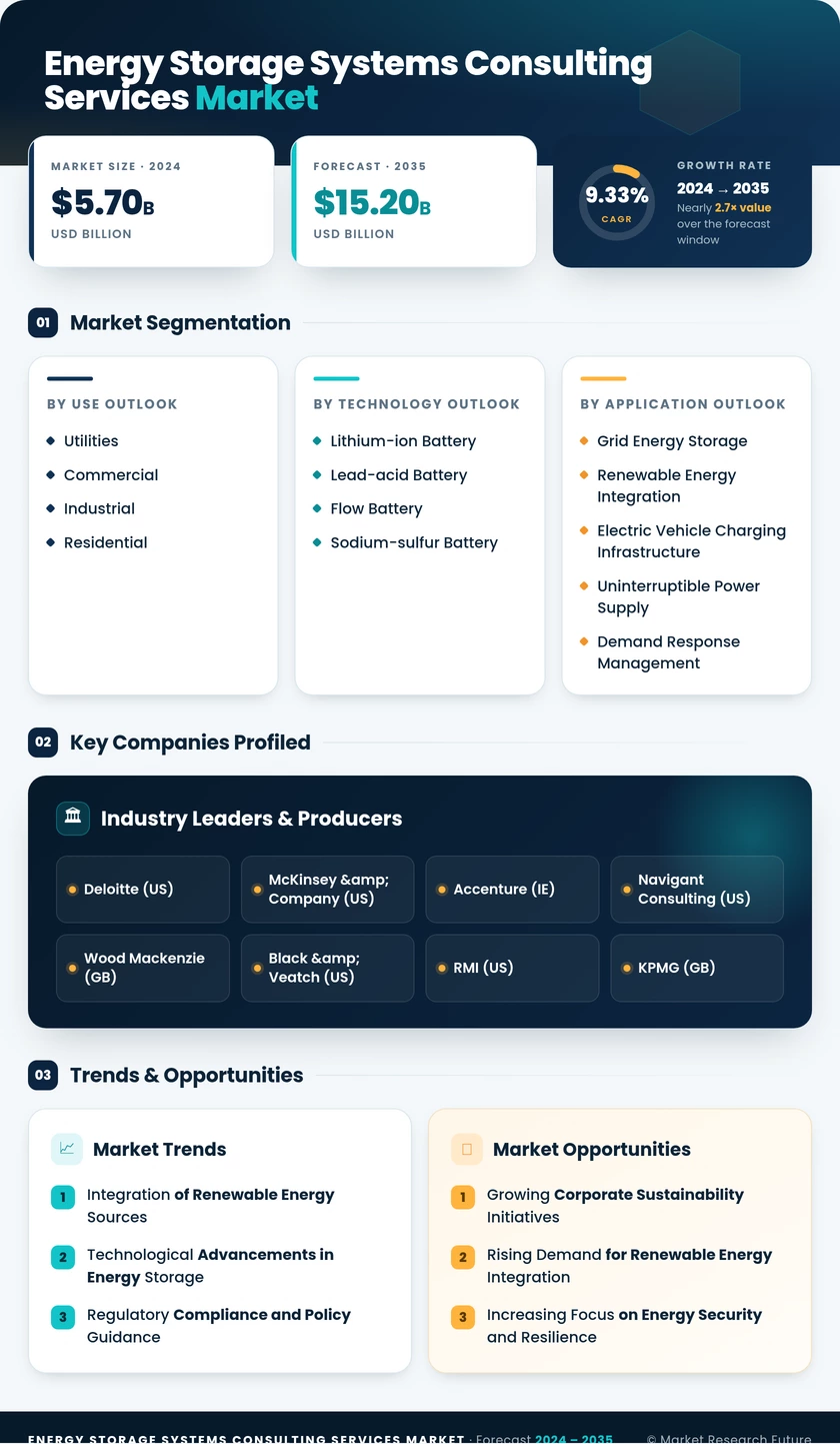 Energy Storage Systems Consulting Services Market Size, Share - Trends and Forecast (2026-2035) Infographic
