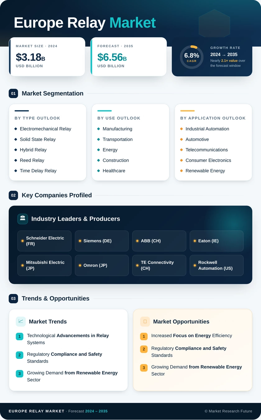 Europe Relay Market Infographic
