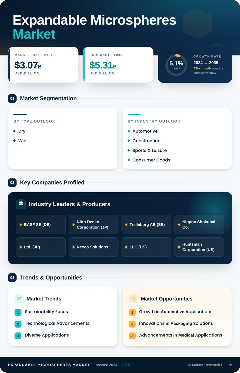 Expandable Microspheres Market Research Report - Global Forecast till 2035 Infographic