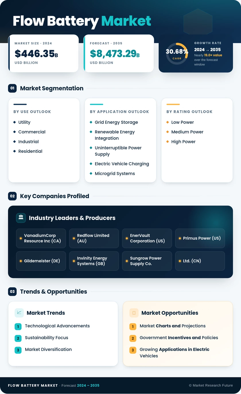Flow Battery Market Research Report-Global Forecast till 2035 Infographic