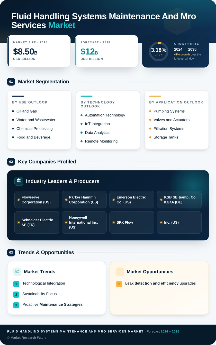 Fluid Handling Systems Maintenance and MRO Services Market Research Report - Forecast 2035 Infographic