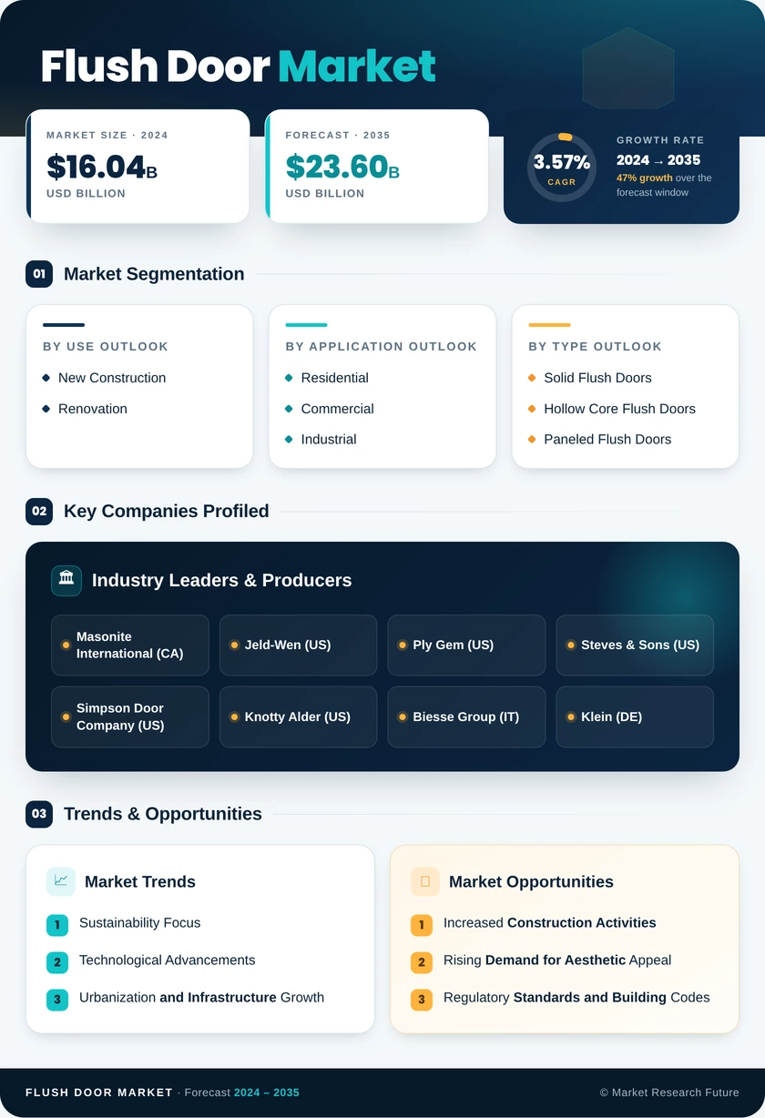 Flush Door Market Research Report - Global Forecast till 2035 Infographic