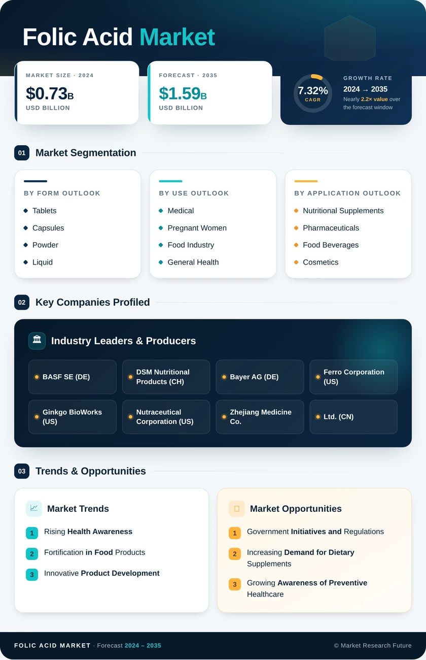 Folic Acid Market Research Report - Global Forecast till 2035 Infographic