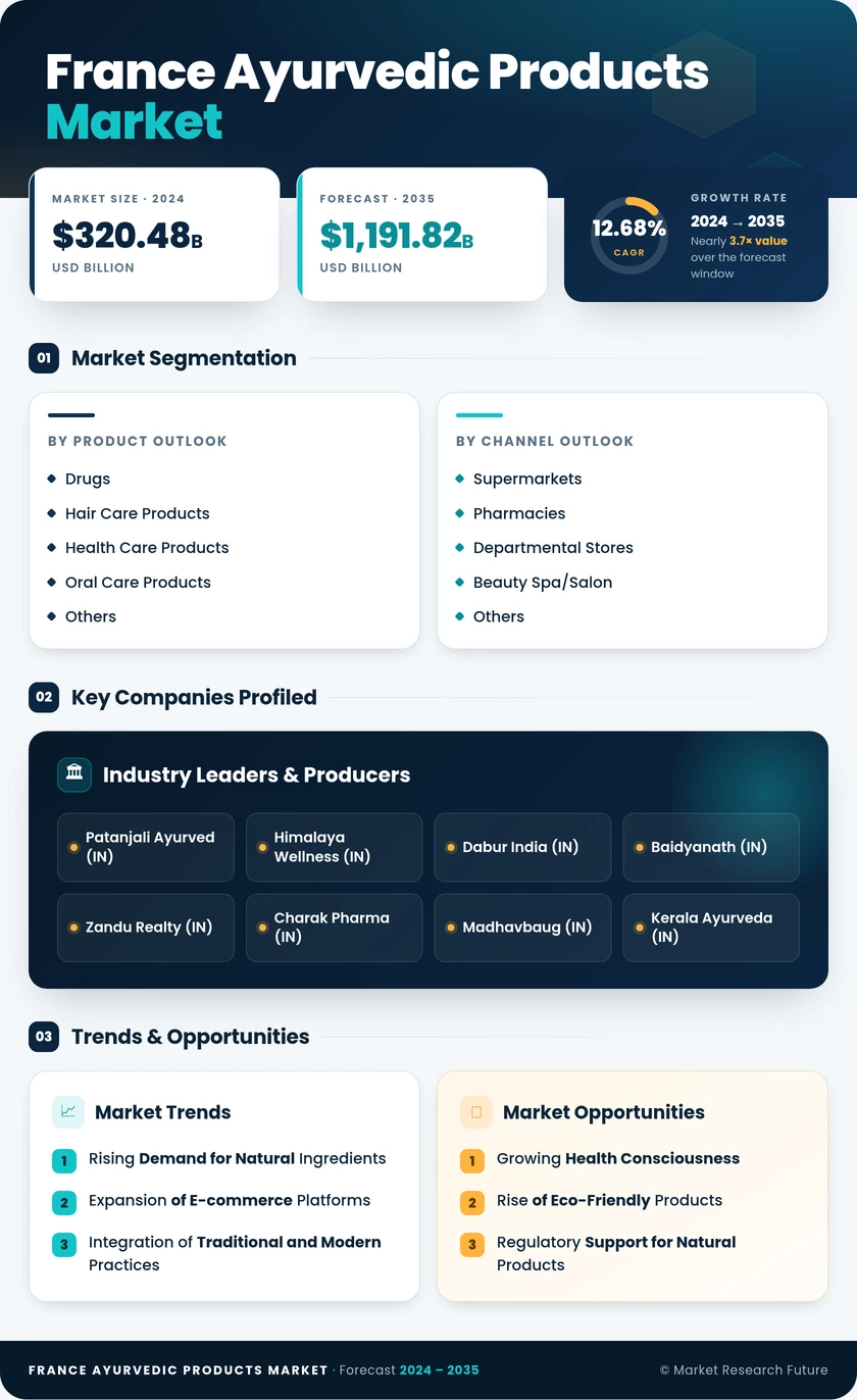 France Ayurvedic Products Market Research Report — Forecast till 2035 Infographic
