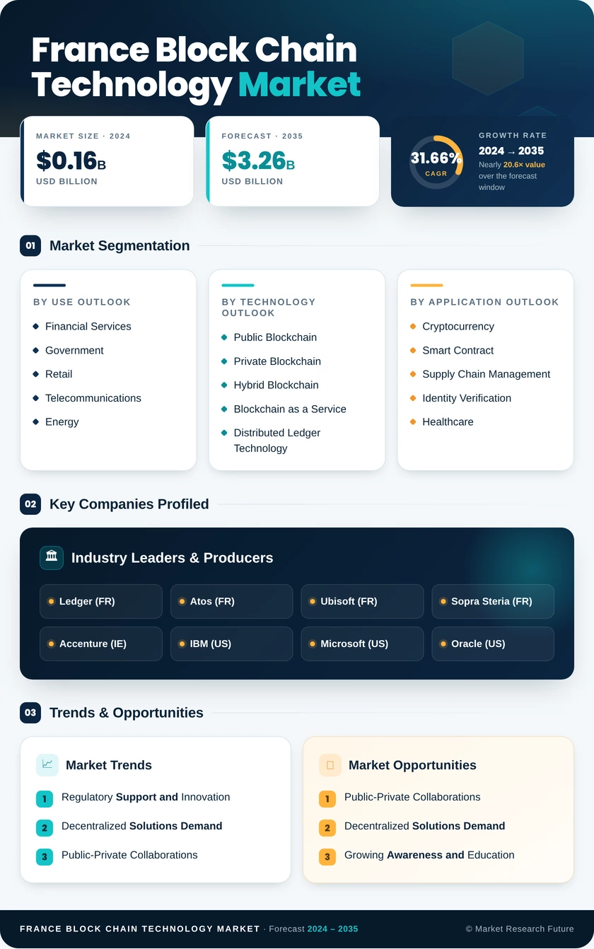 France Block Chain Technology Market Infographic