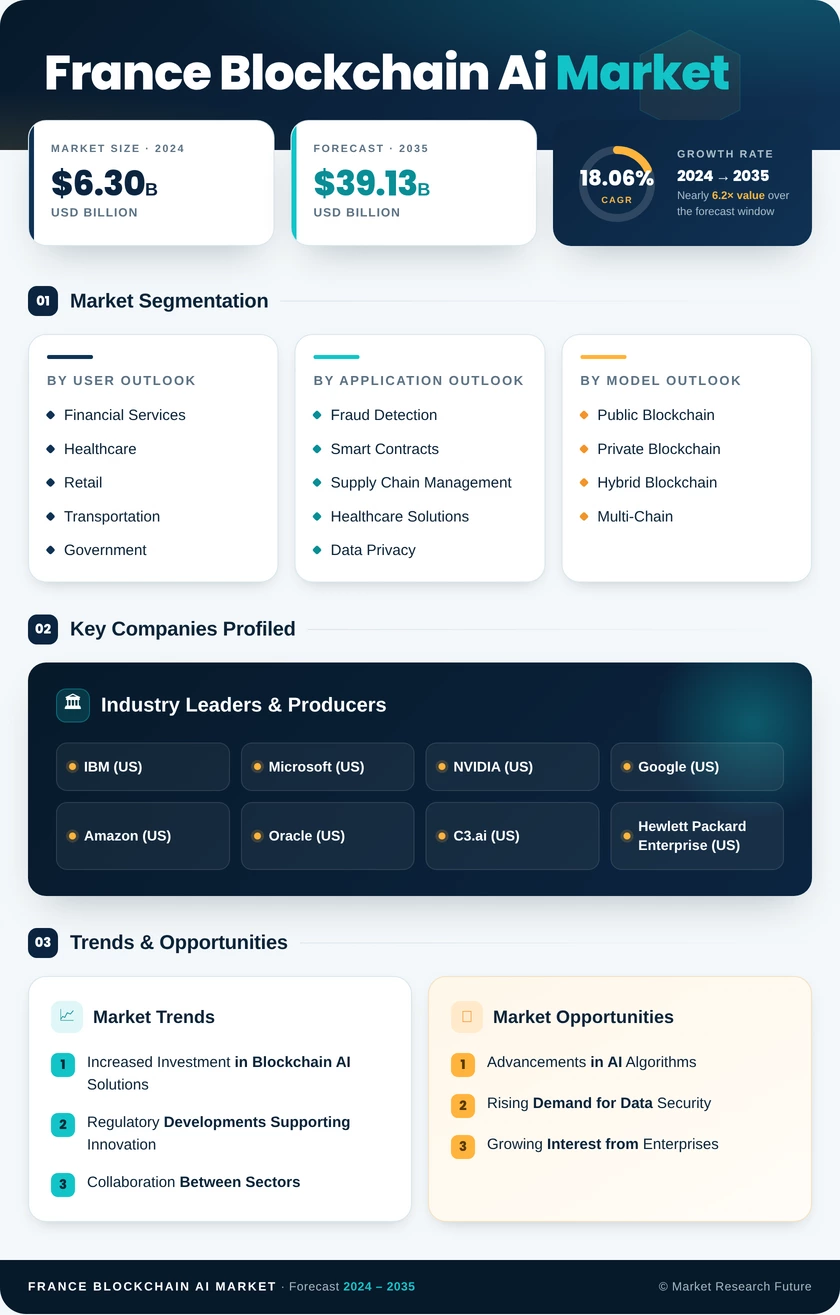 France Blockchain AI Market Research Report - Forecast to 2035 Infographic