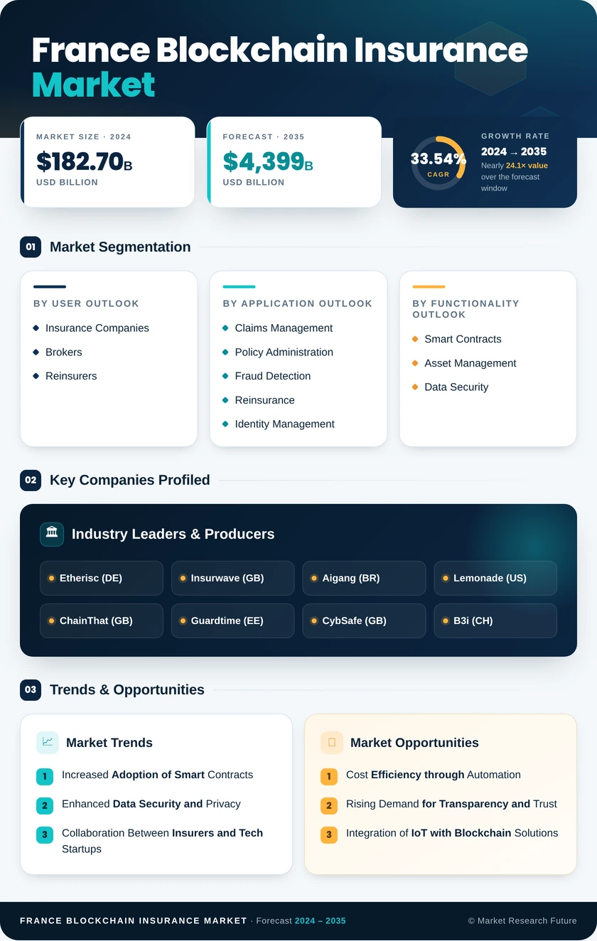 France Blockchain Insurance Market Research Report - Forecast till 2035 Infographic