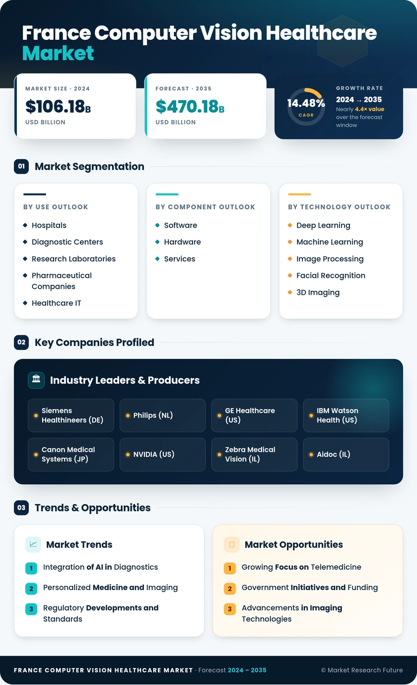France Computer Vision Healthcare Market Infographic
