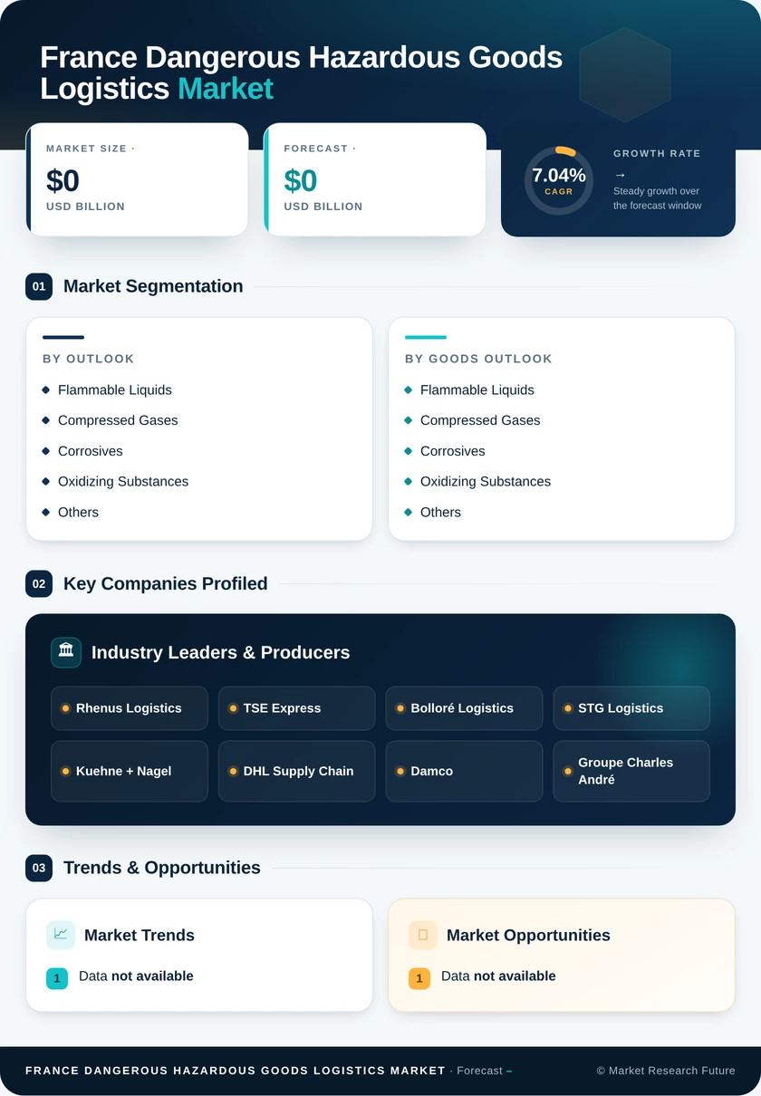 France Dangerous and Hazardous Goods Logistics Market Research Report - Forecast till 2035 Infographic