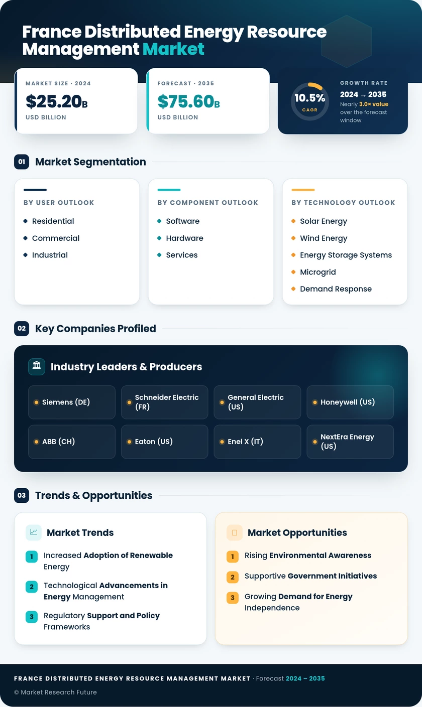 France Distributed Energy Resource Management Market Research Report- Forecast to 2035 Infographic