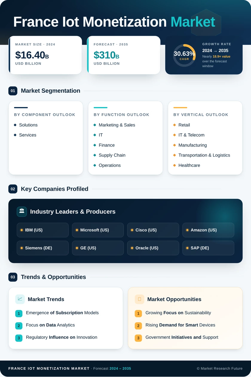 France Iot Monetization Market Research Report-Forecast to 2035 Infographic