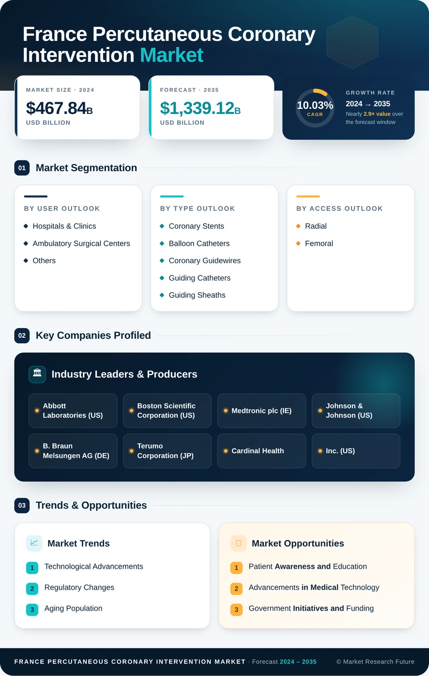 France Percutaneous Coronary Intervention Market Research Report - Forecast to 2035 Infographic